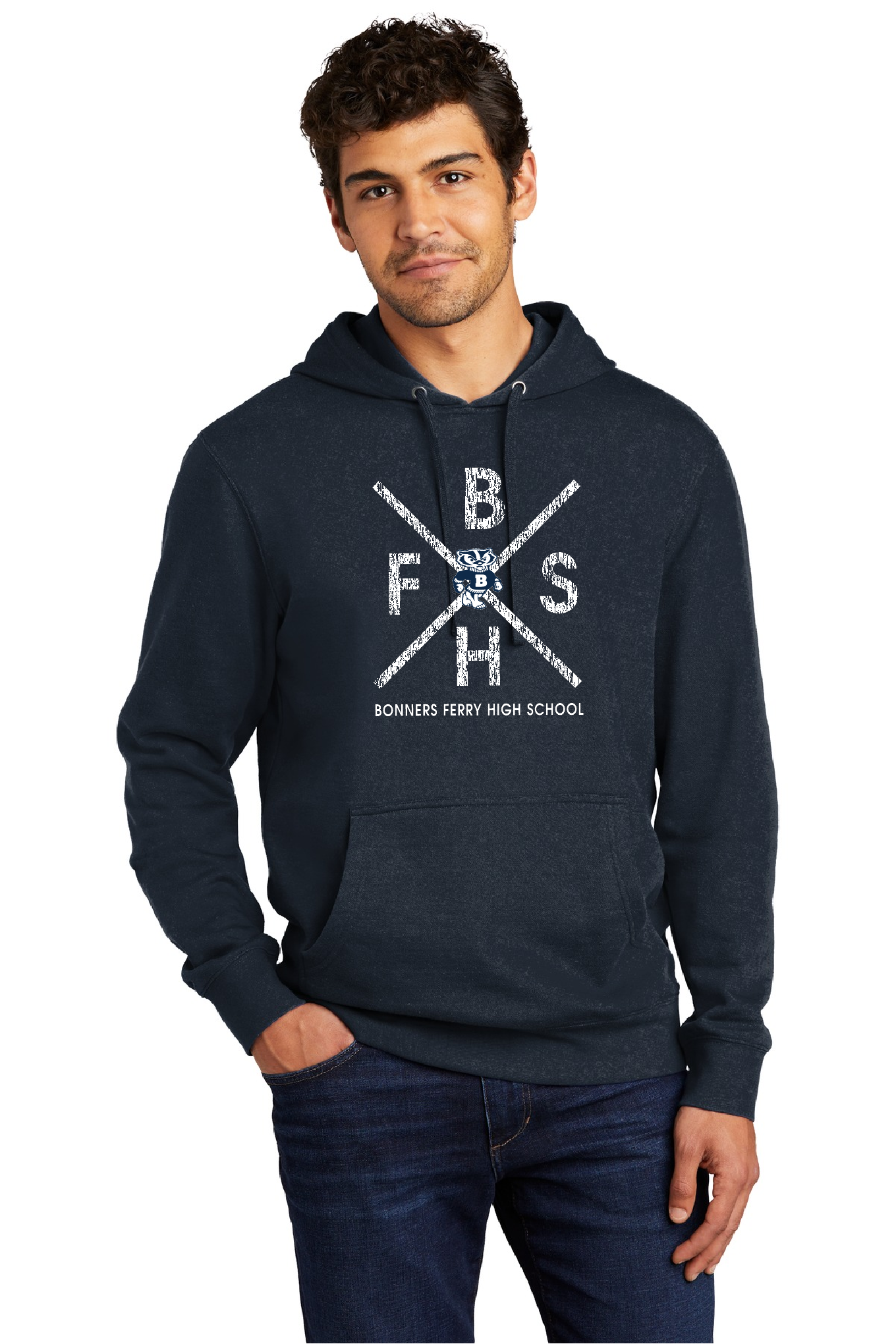 Badger Athletics - Navy Hooded Sweatshirt