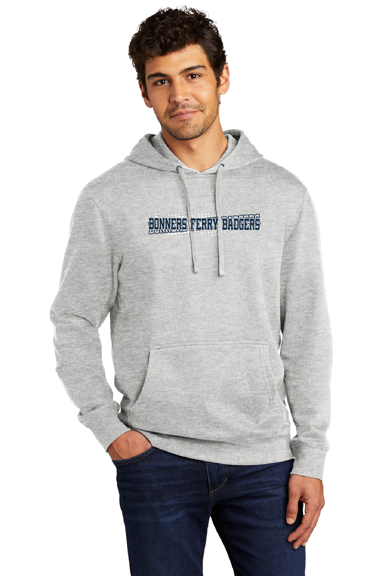 Badger Athletics - Light Grey Hooded Sweatshirt