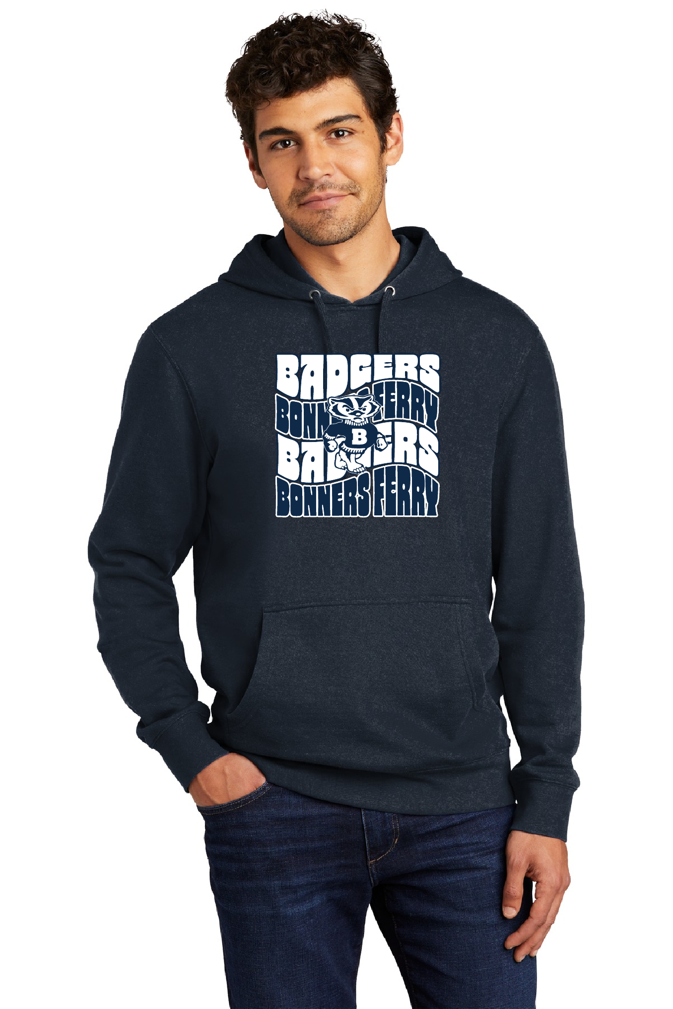 Badger Athletics - Navy Hooded Sweatshirt