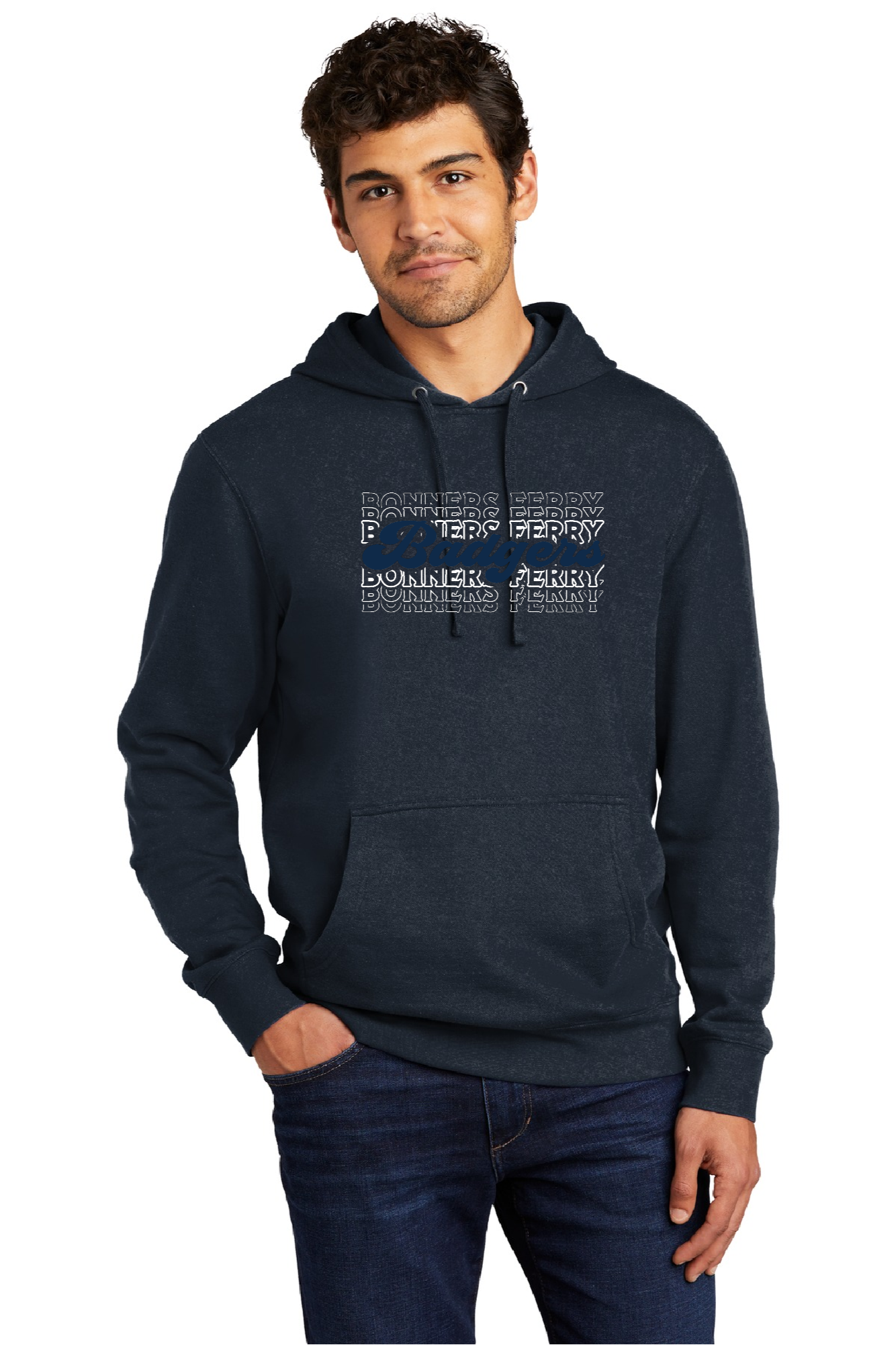 Badger Athletics - Navy Hooded Sweatshirt