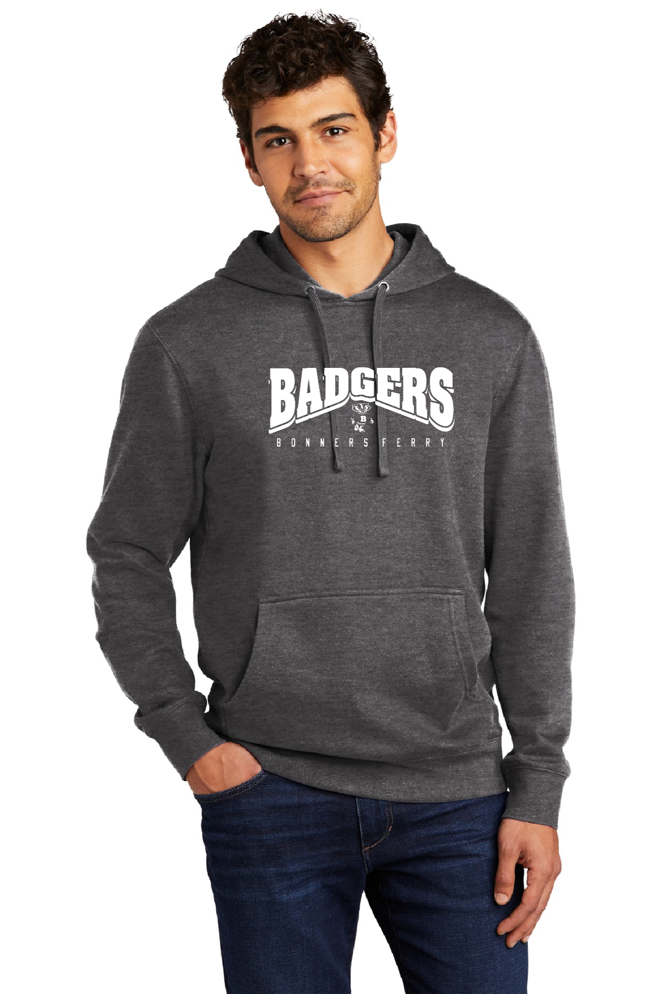 Badger Athletics - Dark Grey Hooded Sweatshirt