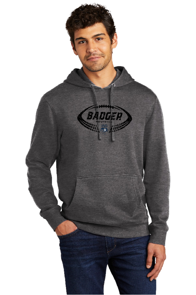 BADGER FOOTBALL - Dark Grey Hooded Sweatshirt