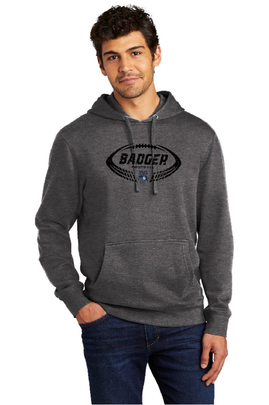 BADGER FOOTBALL - Dark Grey Hooded Sweatshirt