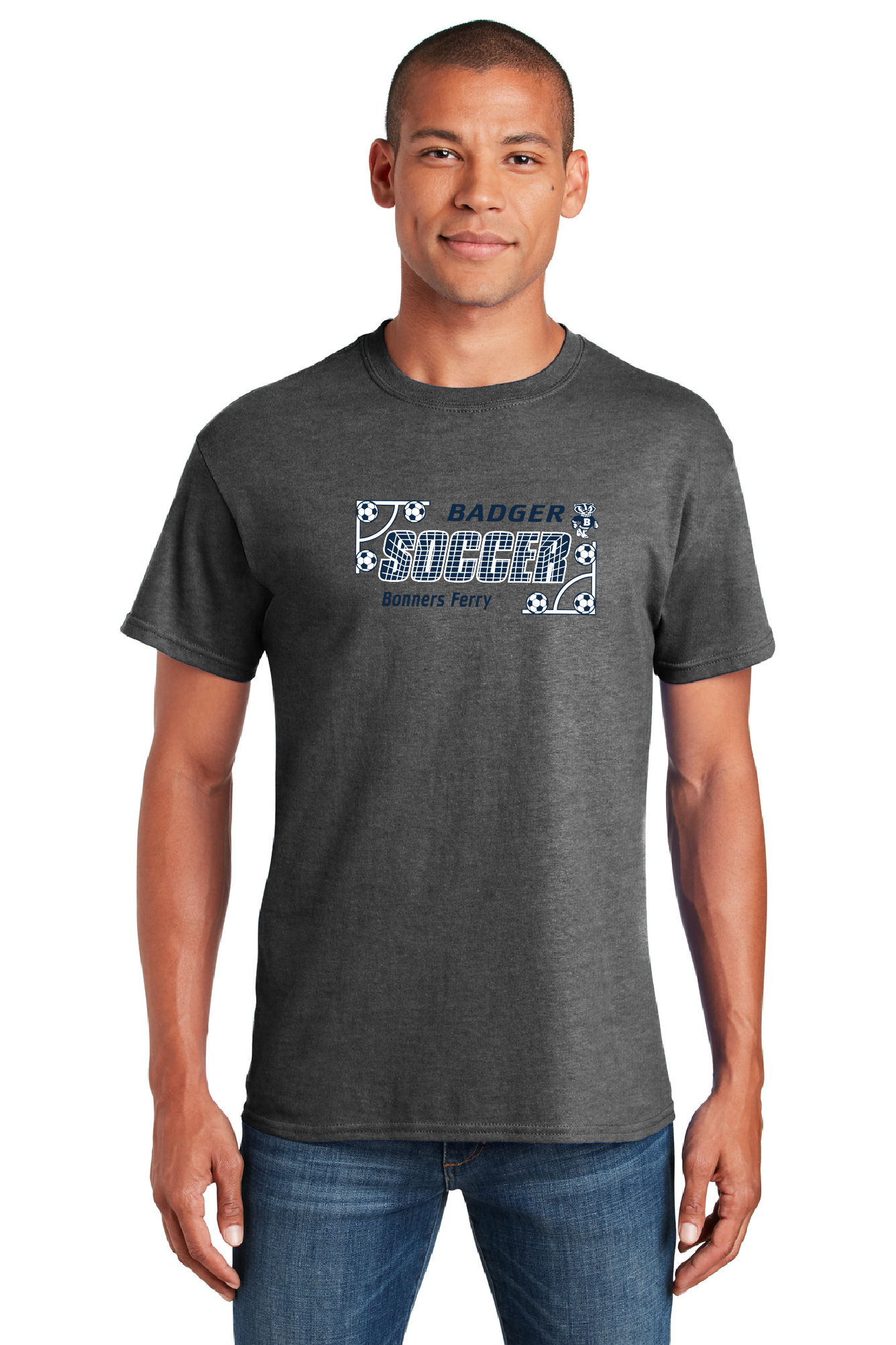 Badger Soccer - Dark Grey T Shirt