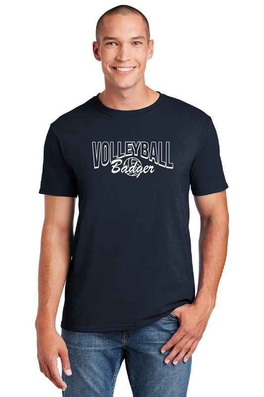 BADGER VOLLEYBALL - Navy T Shirt