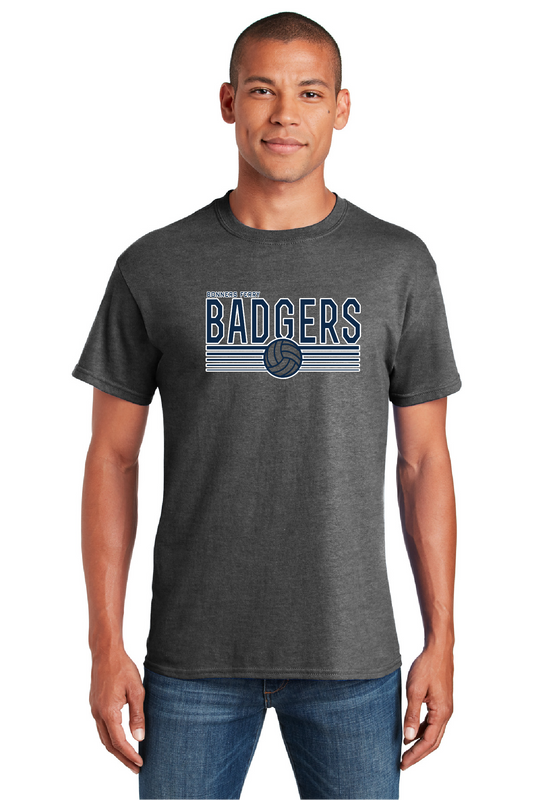 BADGER VOLLEYBALL - Dark Grey T Shirt