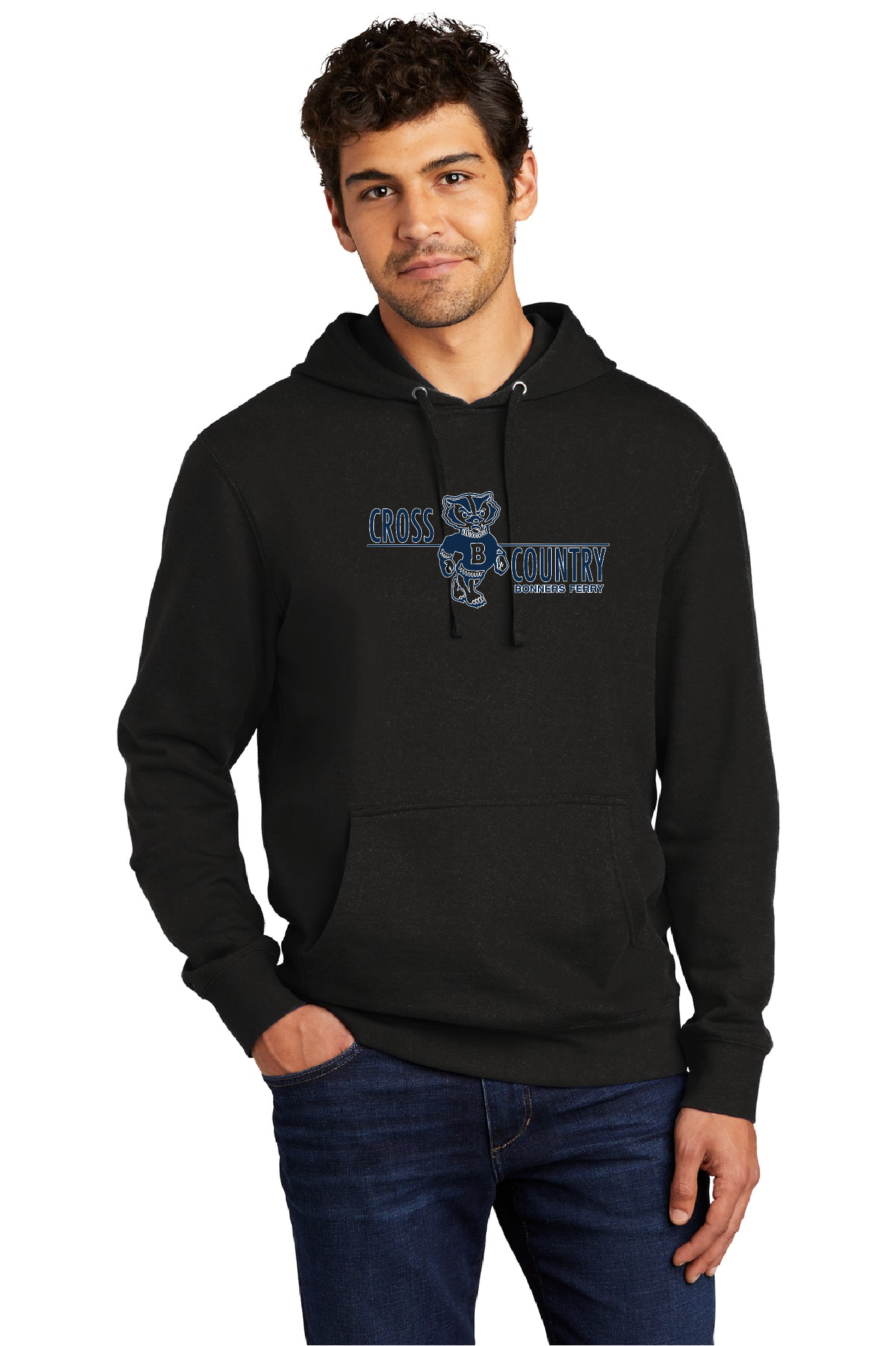 Badger Cross Country - Black Hooded Sweatshirt