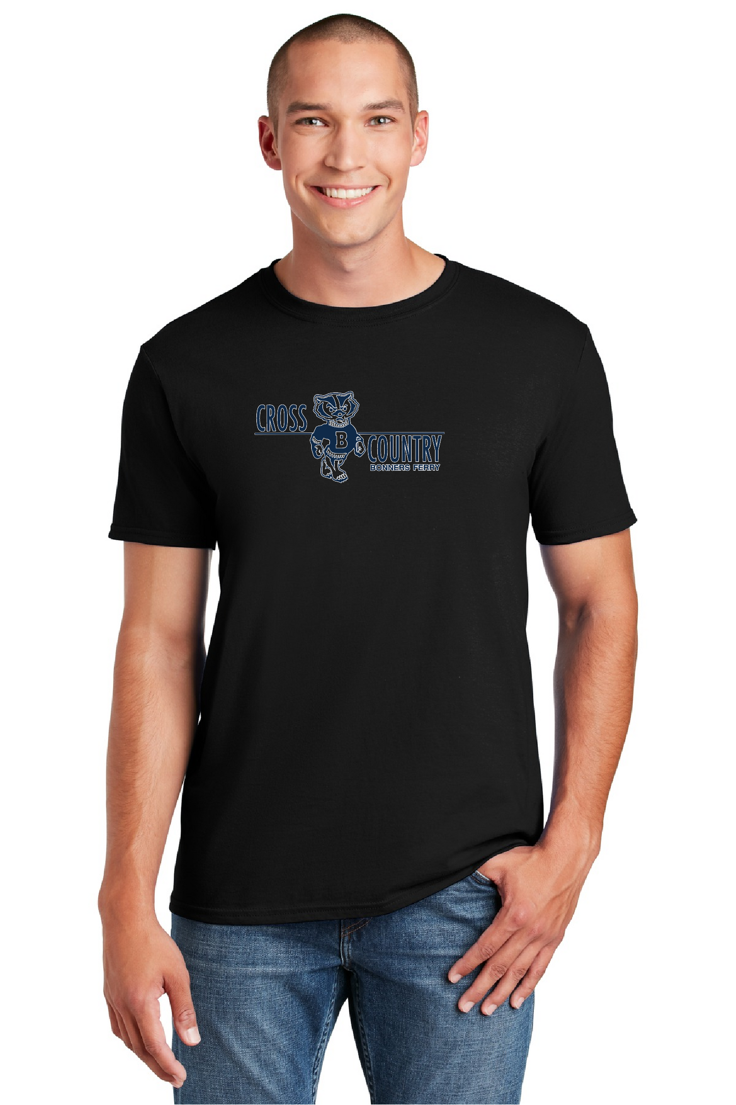 Badger Cross Country - Black T Shirt