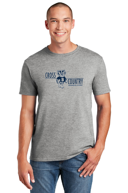 Badger Cross Country - Light Grey T Shirt